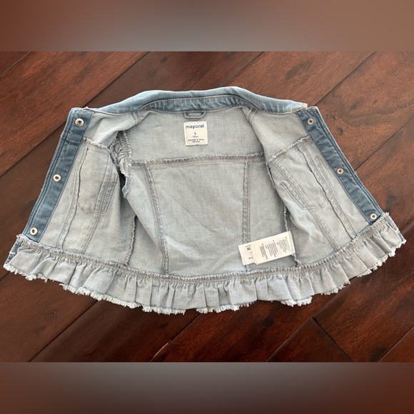 NWOT Mayoral Jean / Denim Studded Vest - Size 5 - Picture 3 of 7